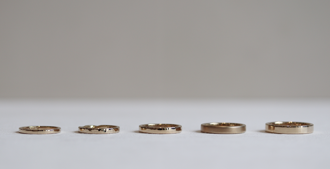 KOBO 婚戒等级 - 18K 金宽度选择