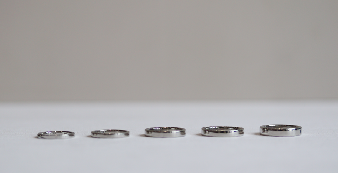 KOBO Wedding Ring Class — PT950 Width Choices