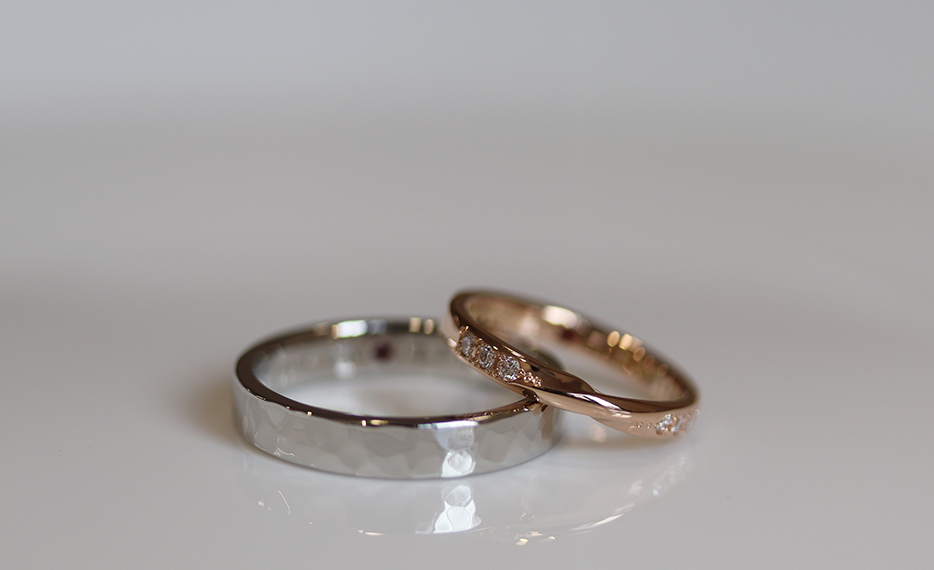 KOBO Wedding Bands - 18K and Platinum