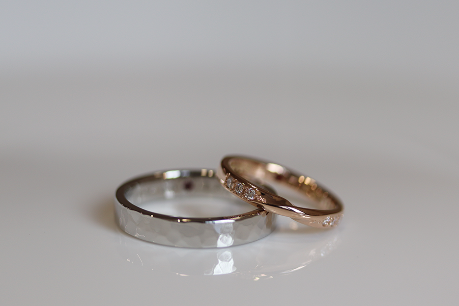 KOBO Wedding Bands - 18K and Platinum