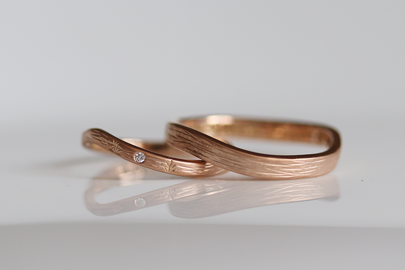 KOBO Wedding Band - 18K Rose Gold