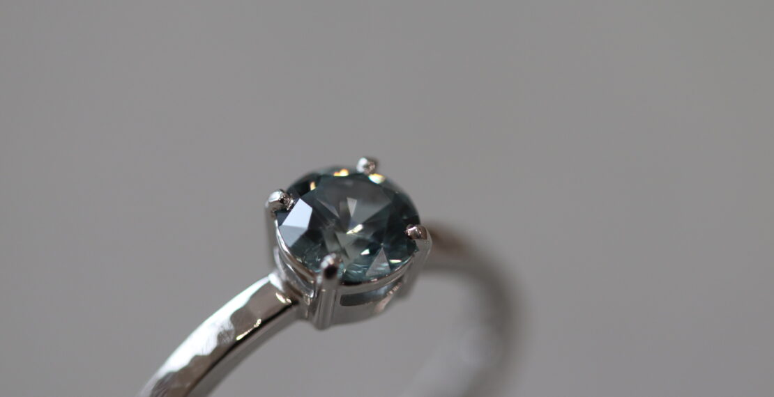 C's Montana Sapphire Engagement Ring