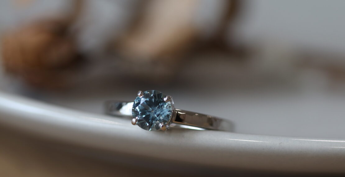 C's Montana Sapphire Engagement Ring