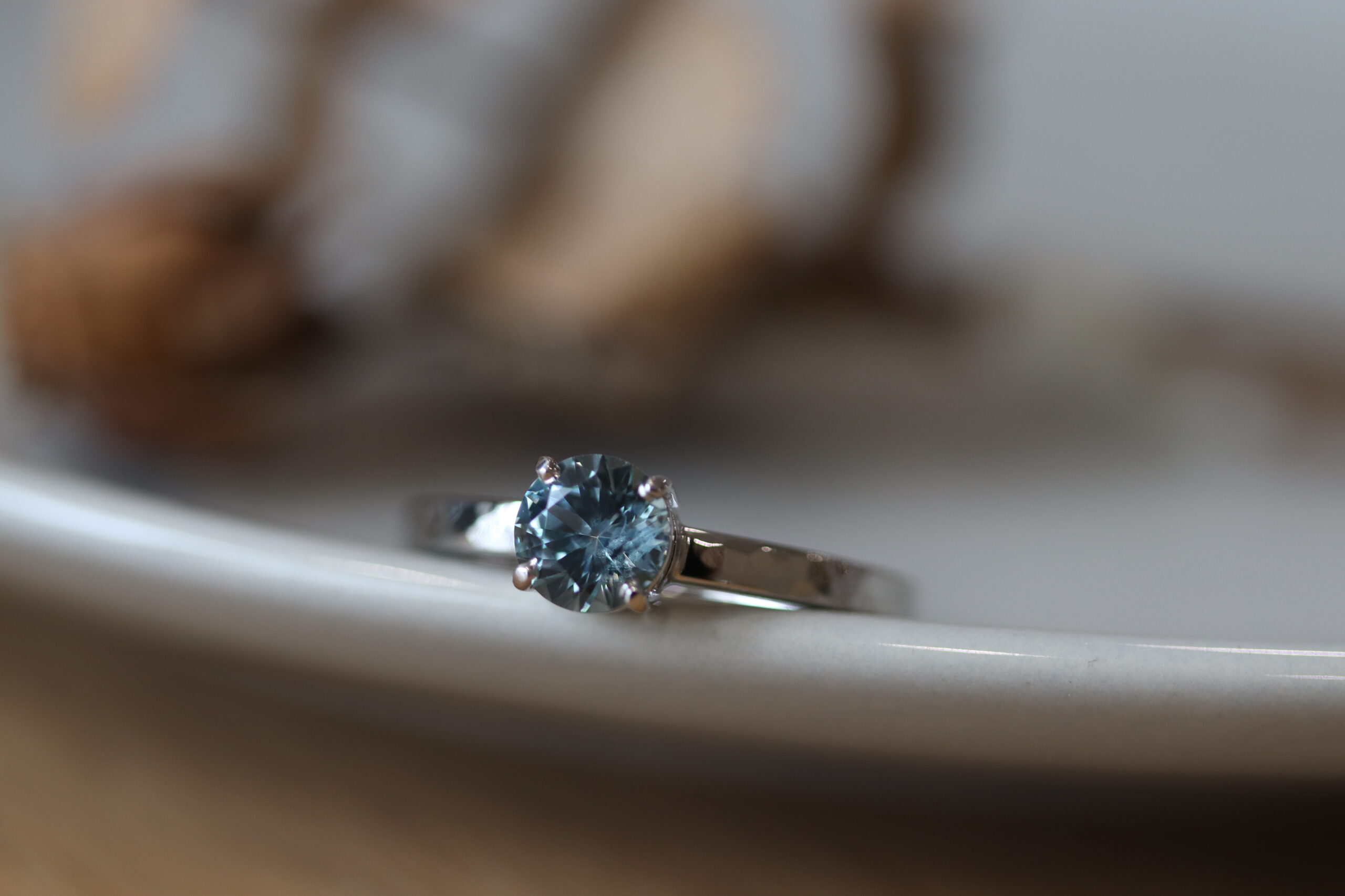 C's Montana Sapphire Engagement Ring