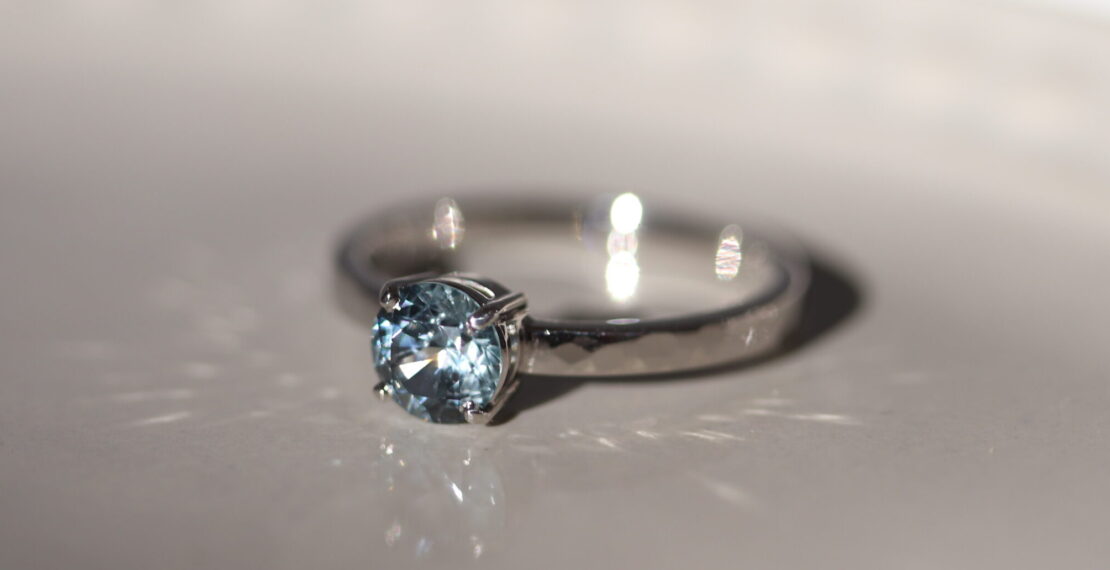 C's Montana Sapphire Engagement Ring