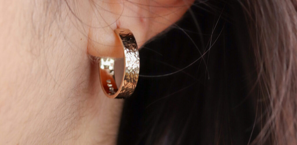 Himawari Earring — K18 Champagne Gold