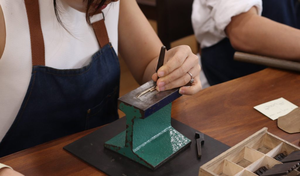 C & T's Wedding Ring Making - Engraving