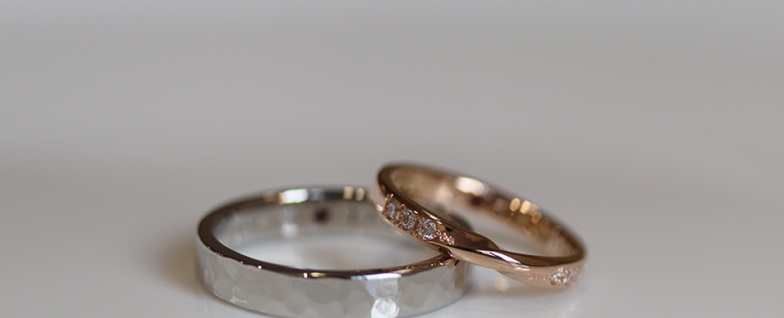 KOBO Wedding Bands - 18K and Platinum