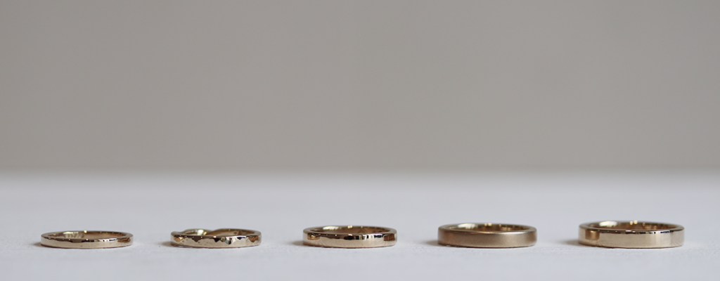 KOBO Wedding Ring Class — 18K Gold Width Choices