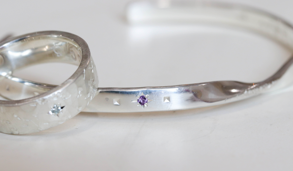 Shobu Bangle + Stone Setting